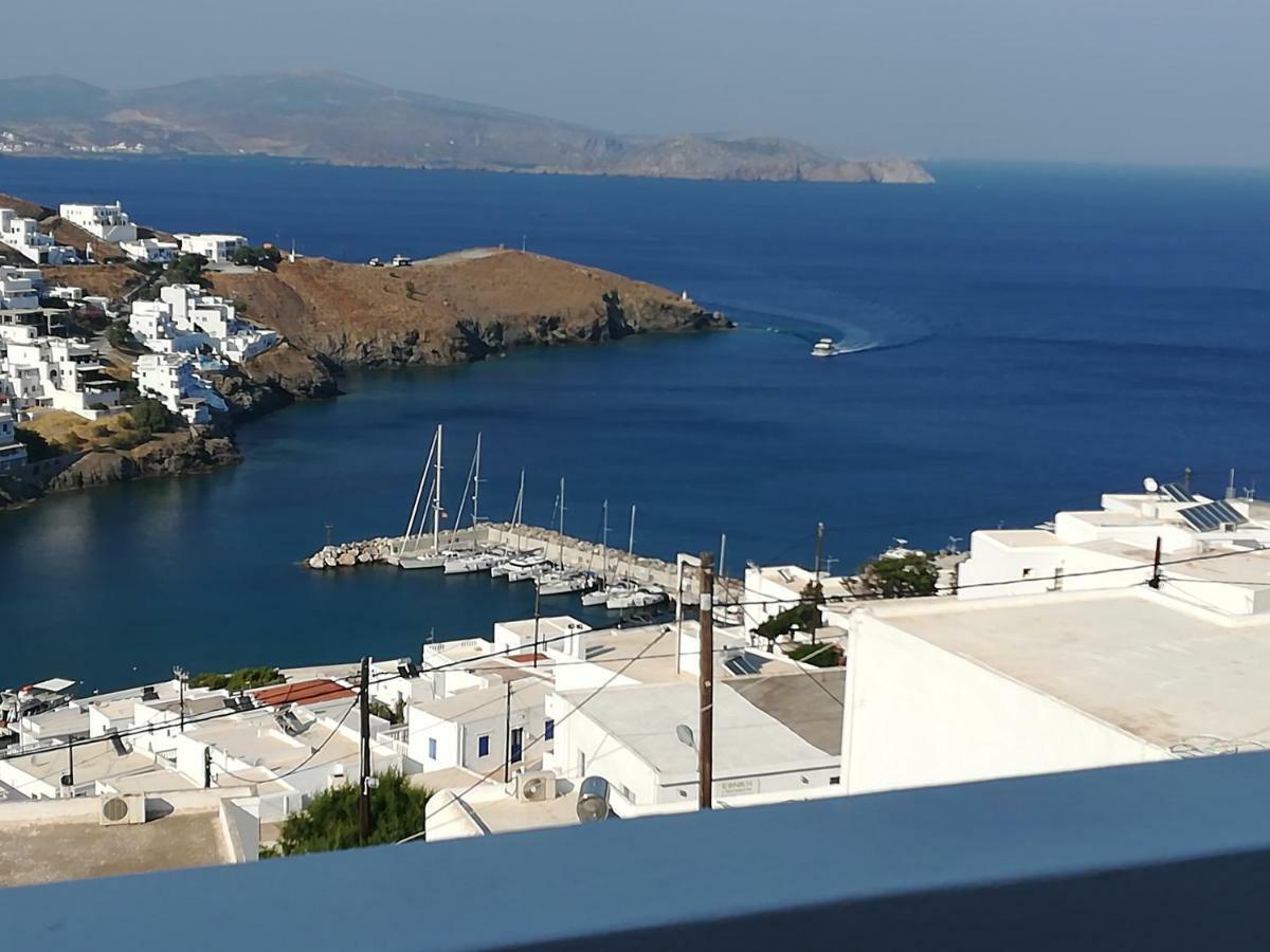 Pera Gyalos Θέαστρον - Theastron House With Great View In Chora 아파트 외부 사진