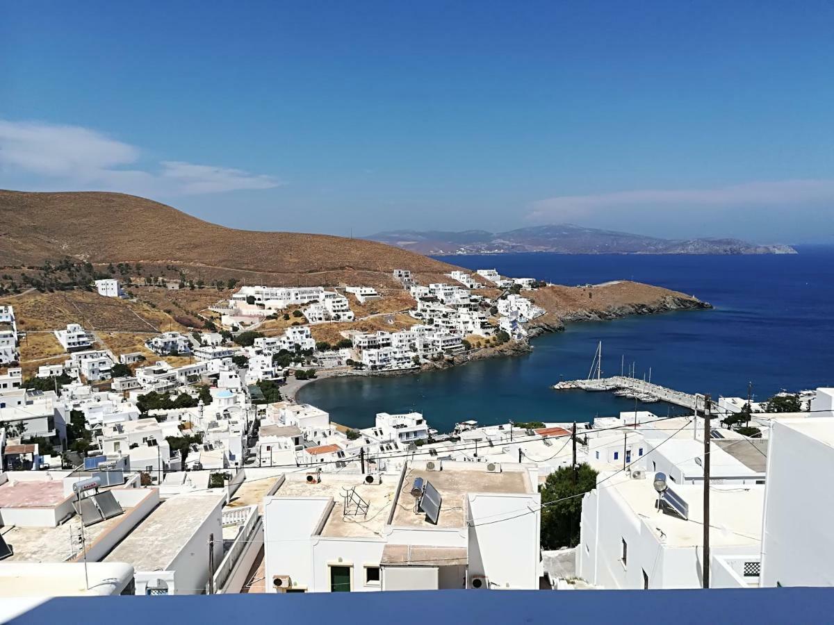 Pera Gyalos Θέαστρον - Theastron House With Great View In Chora 아파트 외부 사진
